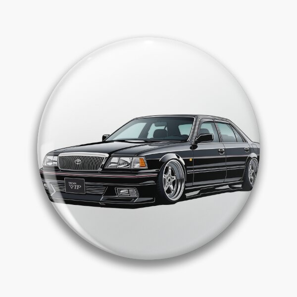 Item preview, Black Toyota Crown VIP Style Japanese Luxury Car Sticker designed and sold by PalmixArt.