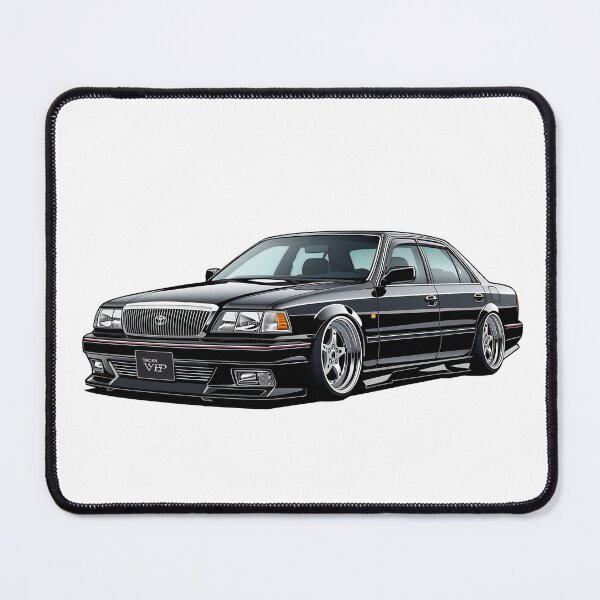 Item preview, Black Toyota Crown VIP Style Japanese Luxury Car Sticker designed and sold by PalmixArt.