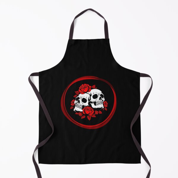 Item preview, Floral Skulls Black And Red Color designed and sold by xzdesigns.