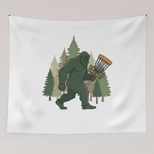 Item preview, Bigfoot Disc Golfer Basket Adventure designed and sold by LuminOrb.
