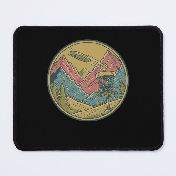 Item preview, Mountain Disc Golf Scene Flying Disc Basket designed and sold by LuminOrb.