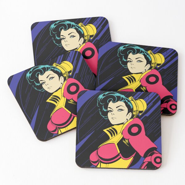 Item preview, Retro Pop Art Superhero Cyberpunk Heroine designed and sold by Design Atlas.