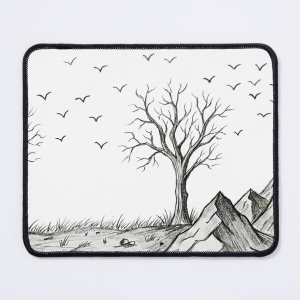 Item preview, Moonlit Mountains: Aser’s Sketch designed and sold by Tamer ⭐⭐⭐⭐⭐.