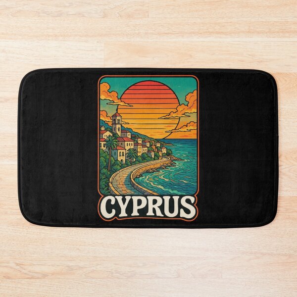 Item preview, Cyprus Country Island Retro Travel designed and sold by TomFrontierArt.
