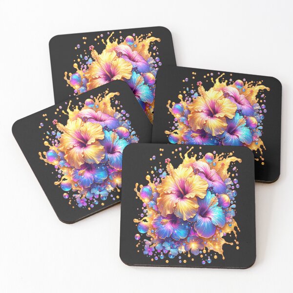 Item preview, fantasy flowers, golden hibiscus designed and sold by LoneAngel.