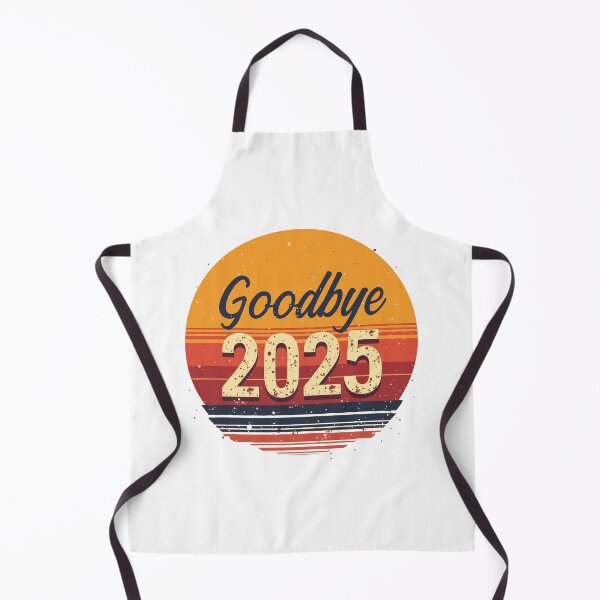 Item preview, Goodbye 2025 Retro Vintage Sunset New Year Celebration T-Shirt Design designed and sold by Design-Pro-21.