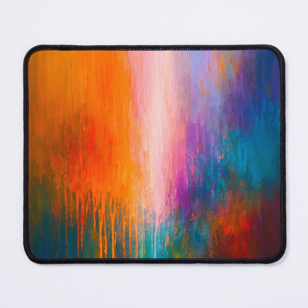 Item preview, Radiant Ascent - Abstract Drips in Pink, Orange, and Teal designed and sold by Joey Santiago.
