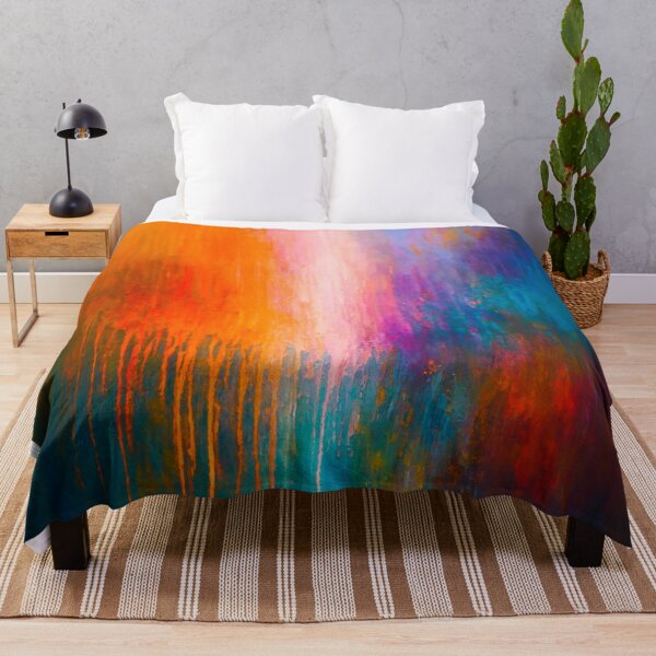 Item preview, Radiant Ascent - Abstract Drips in Pink, Orange, and Teal designed and sold by Joey Santiago.