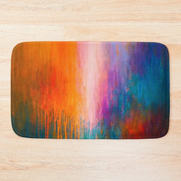 Item preview, Radiant Ascent - Abstract Drips in Pink, Orange, and Teal designed and sold by Joey Santiago.