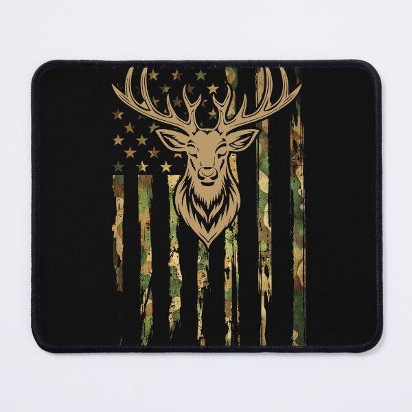 Item preview, American Deer Hunting Camo Flag Wildlife  designed and sold by dianadouri.