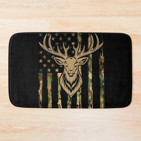 Item preview, American Deer Hunting Camo Flag Wildlife  designed and sold by dianadouri.