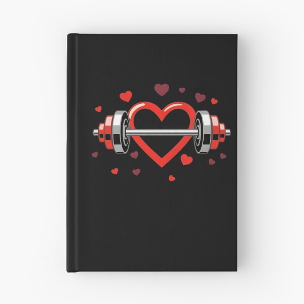 Item preview, Fitness Heart Barbell Valentines Day Gym Workout Women Men  designed and sold by clothesy7.