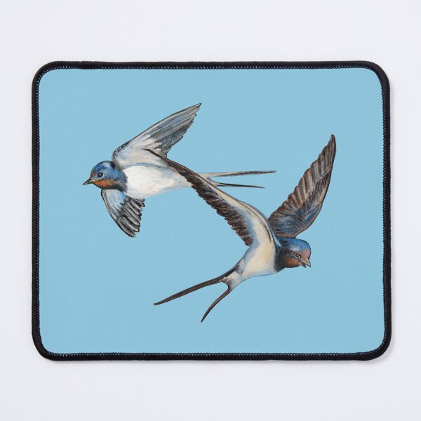Item preview, Barn Swallows Flying Under Blue Sky designed and sold by Julia Doria.