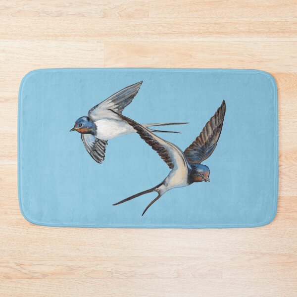 Item preview, Barn Swallows Flying Under Blue Sky designed and sold by Julia Doria.