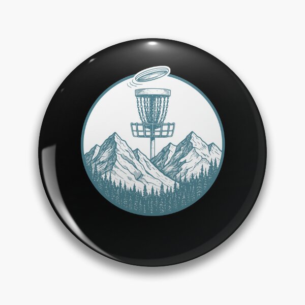 Item preview, Mountain Disc Golf Basket Flying Disc Scene designed and sold by LuminOrb.