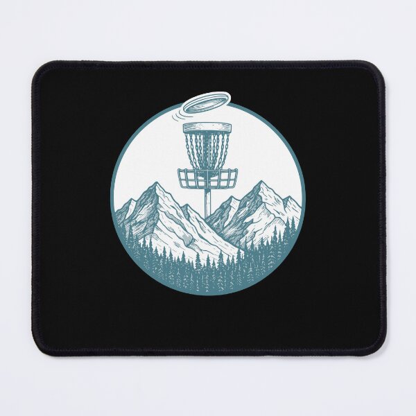 Item preview, Mountain Disc Golf Basket Flying Disc Scene designed and sold by LuminOrb.