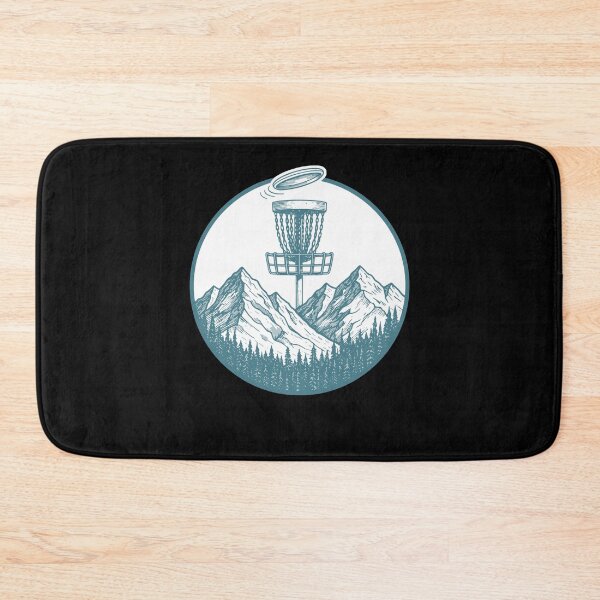 Item preview, Mountain Disc Golf Basket Flying Disc Scene designed and sold by LuminOrb.