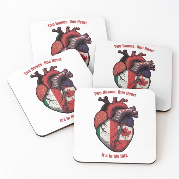 Item preview, Italian Canadian Heart - Two In One Embroidery Style designed and sold by PI-Global.