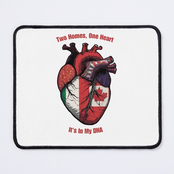 Item preview, Italian Canadian Heart - Two In One Embroidery Style designed and sold by PI-Global.