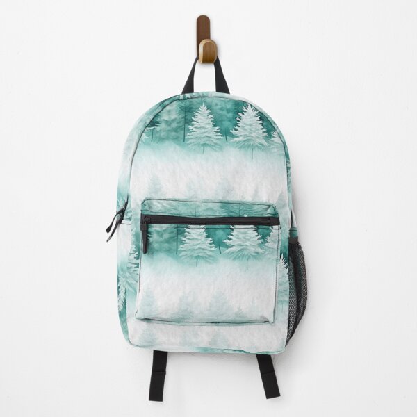 Item preview, Watercolor Teal and Mint Winter Forest Seamless Pattern designed and sold by CharlieDesings.