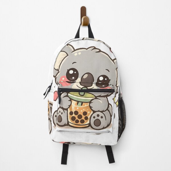 Item preview,  Chubby, cute koala drinking bubble tea – Kawaii illustration designed and sold by Dax Studio.