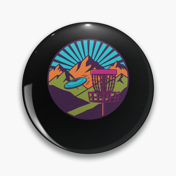 Item preview, Mountain Sunrise Disc Golf Basket Flying Disc designed and sold by LuminOrb.