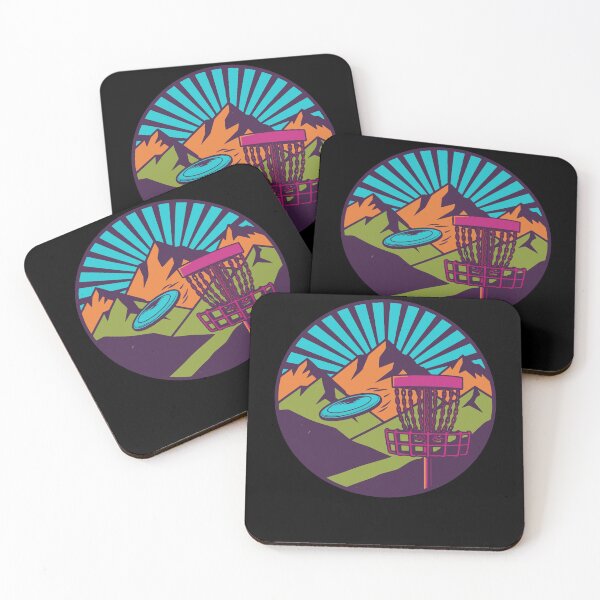 Item preview, Mountain Sunrise Disc Golf Basket Flying Disc designed and sold by LuminOrb.