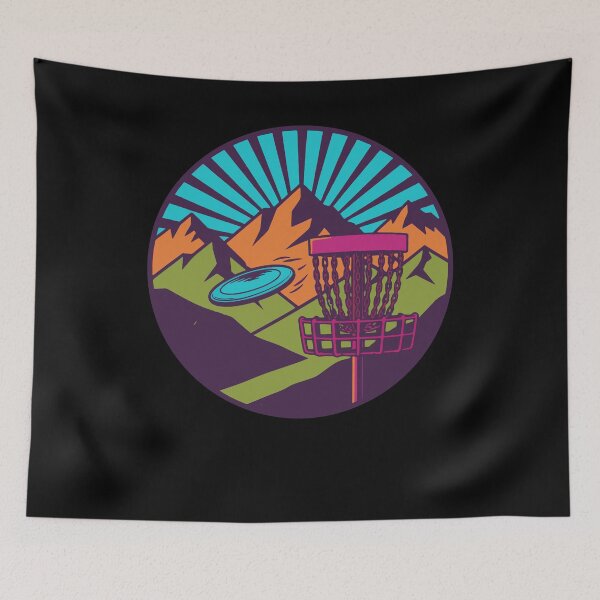 Item preview, Mountain Sunrise Disc Golf Basket Flying Disc designed and sold by LuminOrb.