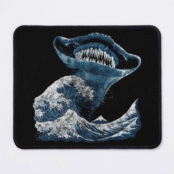 Item preview, El Gran Maja Great Wave off Kanagawa distressed designed and sold by Power Up Prints.