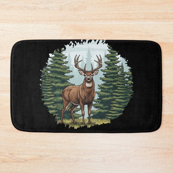 Item preview, Majestic Deer in Forest Wildlife Nature Illustration designed and sold by dianadouri.