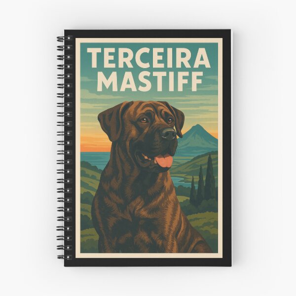Item preview, Terceira Mastiff Island Poster Art designed and sold by Flying Doggo.