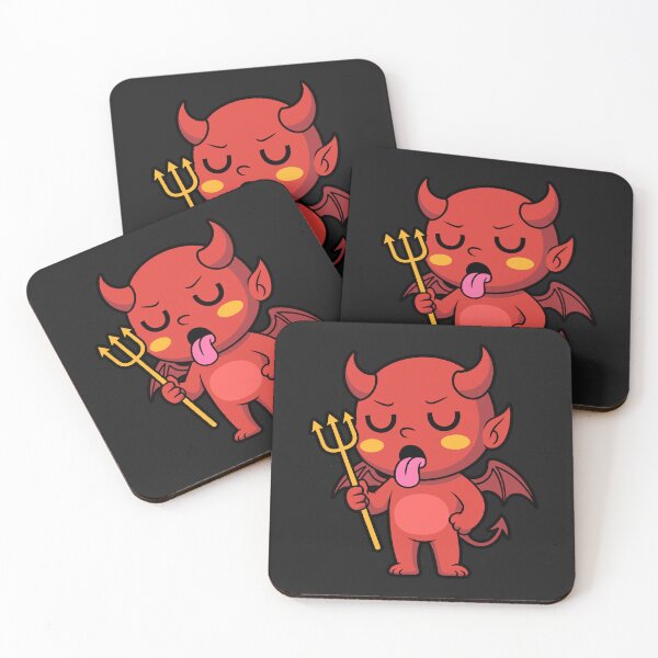 Item preview, Cute Devil Mood – Funny Lazy Demon Illustration designed and sold by hallwell.