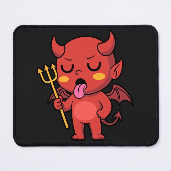 Item preview, Cute Devil Mood – Funny Lazy Demon Illustration designed and sold by hallwell.