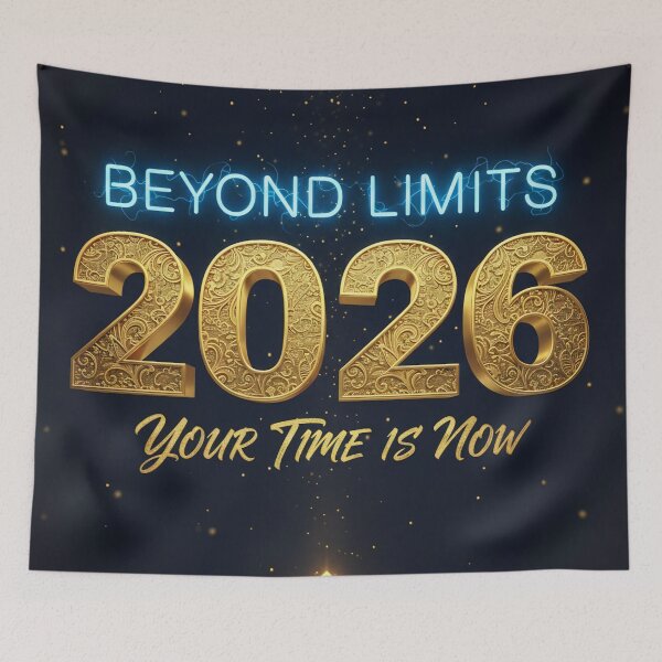 Item preview, 2026 Beyond Limits - Motivational Gold & Neon Design designed and sold by JanRizz.
