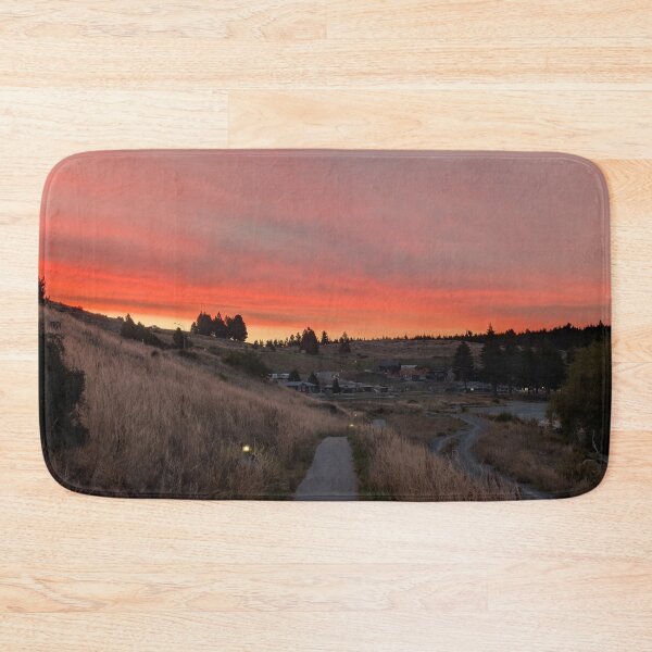 Item preview, Fiery Red Sunset over a Winding Path designed and sold by Photogenic Snap.
