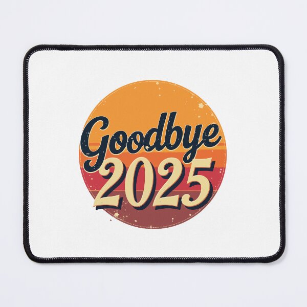 Item preview, Goodbye 2025 Retro Sunset New Year T-Shirt Design designed and sold by Design-Pro-21.