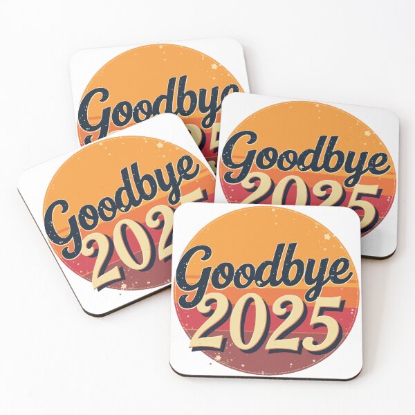 Item preview, Goodbye 2025 Retro Sunset New Year T-Shirt Design designed and sold by Design-Pro-21.