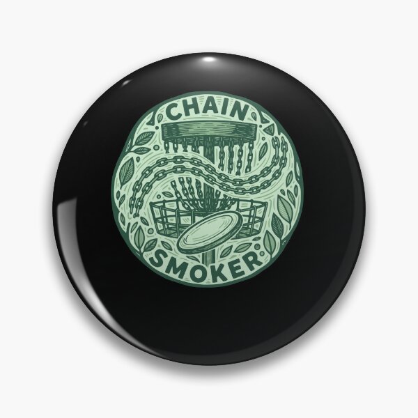 Item preview, Chain Smoker Disc Golfer Funny Disc Golf Scene designed and sold by LuminOrb.