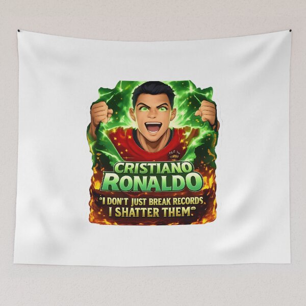 Item preview, Cristiano Ronaldo Power Art Poster – Legendary Football Motivation Design designed and sold by sachinsbg.