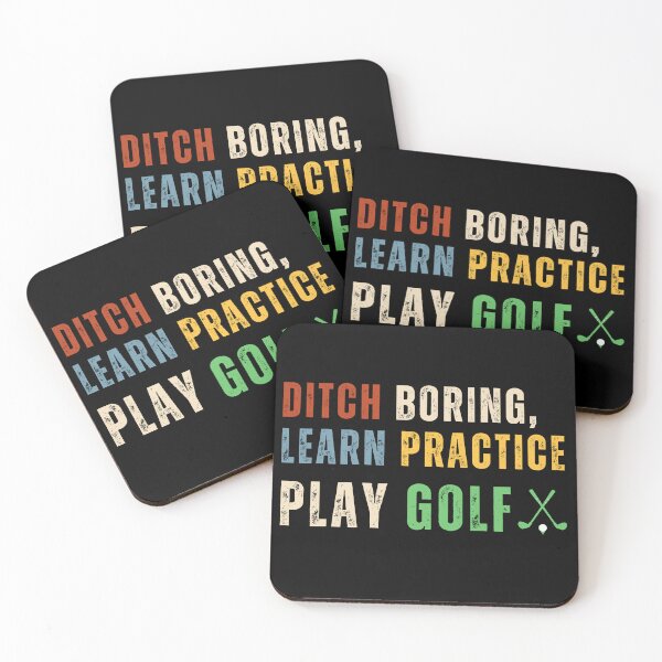 Item preview, Forget boredom, learn, train and play golf – Humorous and motivational quote golf. designed and sold by MKV Design.