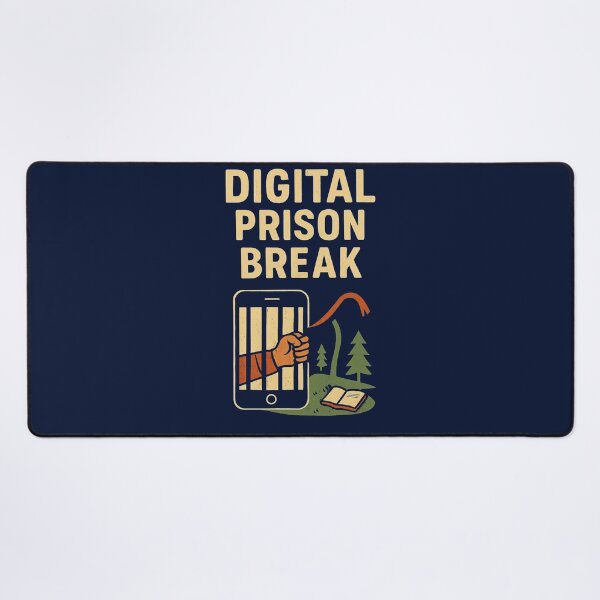 Item preview, Digital Prison Break – Escape the Screen Trap designed and sold by ArminGreen.