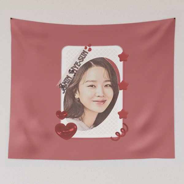 Item preview, Shin Hye-sun (신혜선) Korean actress South Korean celebrity K-drama star Korean film  illustration Red Aesthetic Collage Design designed and sold by AJUNICE STUDIO.