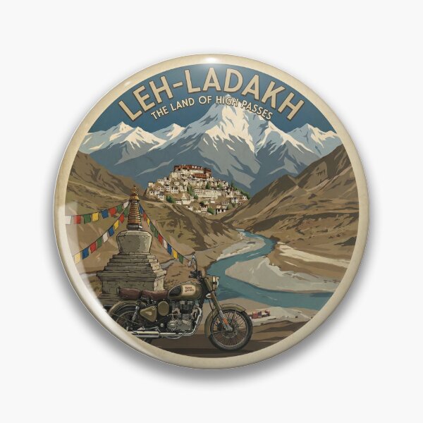 Item preview, Leh Ladakh - The Land of High Passes Poster designed and sold by Atlas and Aesthetic.