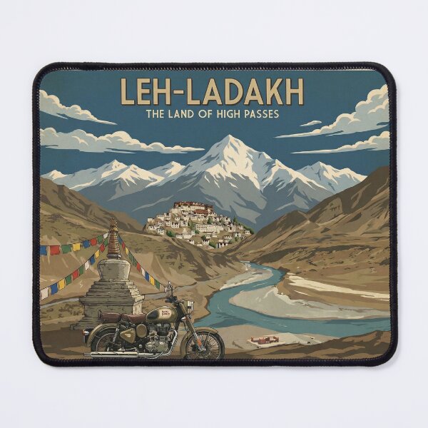 Item preview, Leh Ladakh - The Land of High Passes Poster designed and sold by Atlas and Aesthetic.