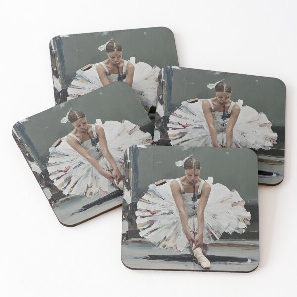Item preview, Ballerina Tying Pointe Shoes designed and sold by lautir.