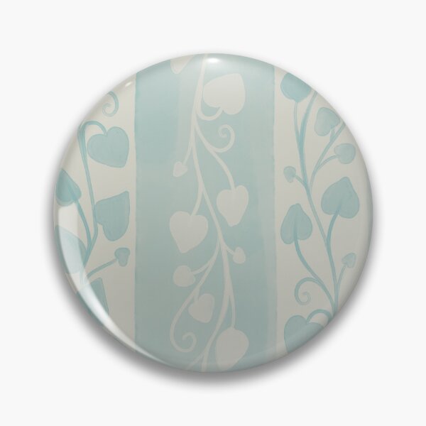 Item preview, Teal Watercolor Heart Vine Vertical Stripes Pattern designed and sold by Elisa Moriconi.