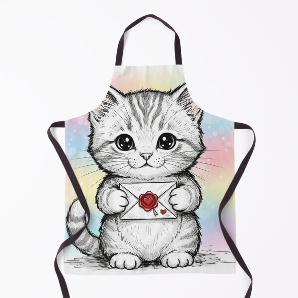 Item preview, Kitty with Love Letter designed and sold by PetJoyPrintsCO.