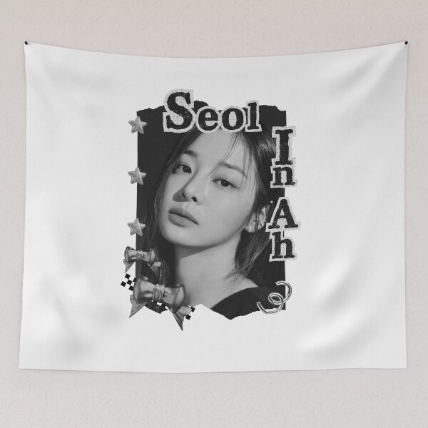 Item preview, Seol In-ah (설인아) Korean actress South Korean celebrity K-drama star Korean film n Black and White Collage Digital Art Portrait designed and sold by AJUNICE STUDIO.