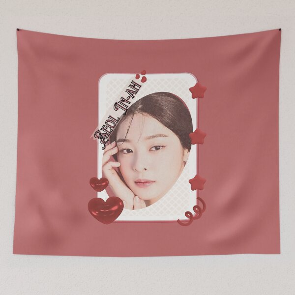 Item preview, Seol In-ah (설인아) Korean actress South Korean celebrity K-drama star Korean film  illustration Red Aesthetic Collage Design designed and sold by AJUNICE STUDIO.