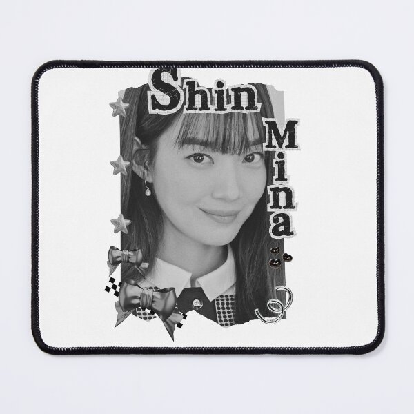 Item preview, Shin Min-a (신민아) Korean actress South Korean celebrity K-drama star Korean film n Black and White Collage Digital Art Portrait designed and sold by AJUNICE STUDIO.